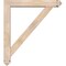 Ekena Millwork Traditional Arts and Crafts Smooth Bracket w/ Offset Brace, Douglas Fir, 5 1/2"W x 32"D x 36"H BKT0604X32X36TRA03SDF - alternate 2